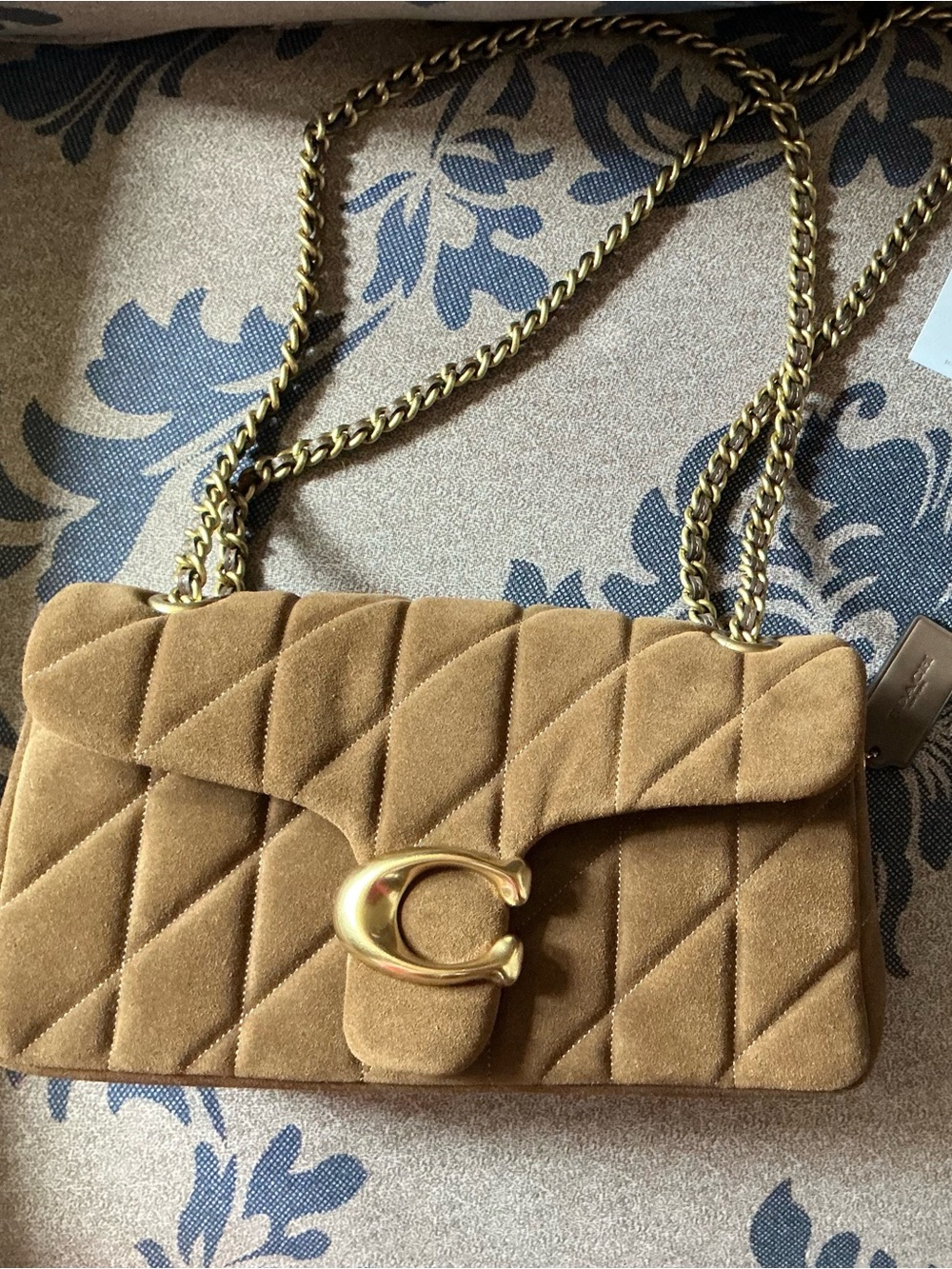 Coach Quilted Tabby 26 Shoulder Bag in Cedar with Gold Hardware